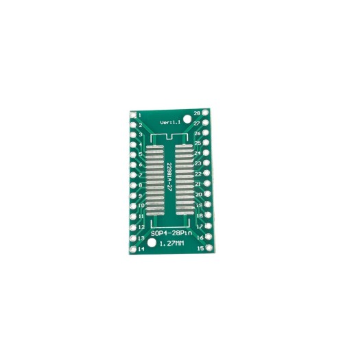 Двухсторонняя плата-переходник с SSOP-28 (шаг 0.65мм/1.27мм) на DIP 2.54мм -  5 шт
