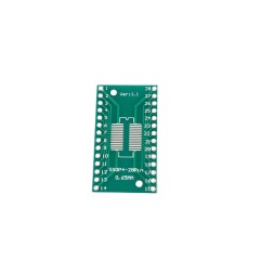 Двухсторонняя плата-переходник с SSOP-28 (шаг 0.65мм/1.27мм) на DIP 2.54мм