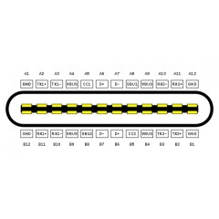 USB type C 3.1 гнездо плата-переходник