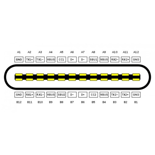 USB type C 3.1 гнездо плата-переходник