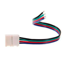 Коннектор для светодиодной ленты RGB односторонний с проводом