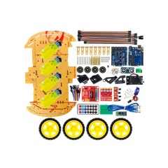 DIY Набор для моделирования 4WD машинки Ардуино (Arduino UNO R3)