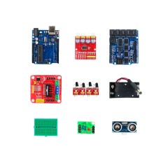 DIY Набор для моделирования 4WD машинки Ардуино (Arduino UNO R3)