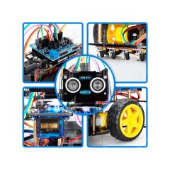DIY Набор для моделирования 4WD машинки Ардуино (Arduino UNO R3)