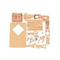 DIY набор рука робот-манипулятор черный акрил (без сервопривода)