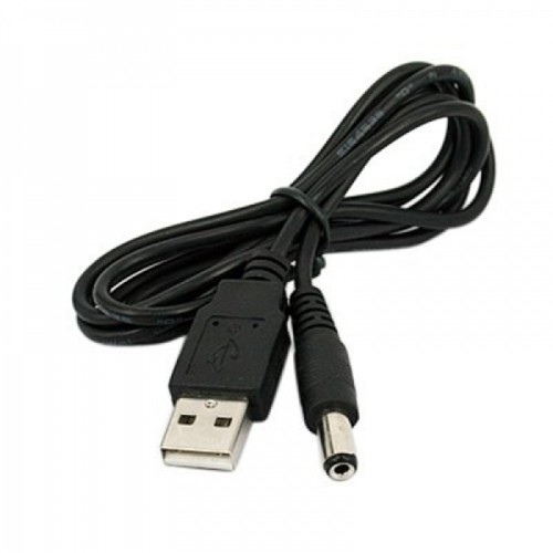 Кабель USB A 5V на штекер 5.5мм x 2.1мм