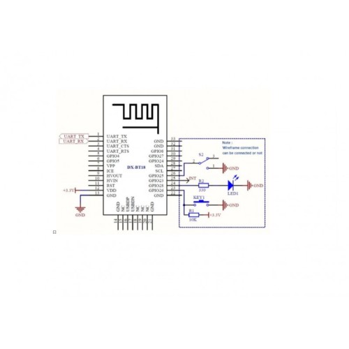 Bluetooth модуль DX-BT18 (на плате)