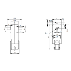 TT-motor, мотор с редуктором TGP01D-A130 1:120