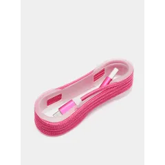 Кабель USB - lightning (розовый)