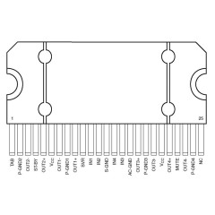 Микросхема TDA7388 радиоусилитель