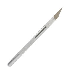Металлический макетный нож-скальпель + 5 запасных лезвий