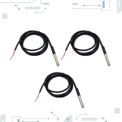 Датчик температуры DS18B20 1 метр (Герметичный) 3 шт