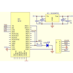 Плата адаптер для bluetooth модулей UART