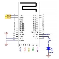 Bluetooth модуль SPP-C HC-05/06 (на плате)
