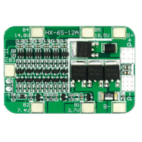 Контроллер заряда/разряда аккумуляторов BMS 6S, 15A , 25.5V