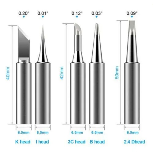 Набор жал для паяльника - 5 шт