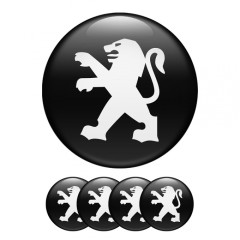Стикер (наклейка) на ключ Peugeot логотип (круглая)